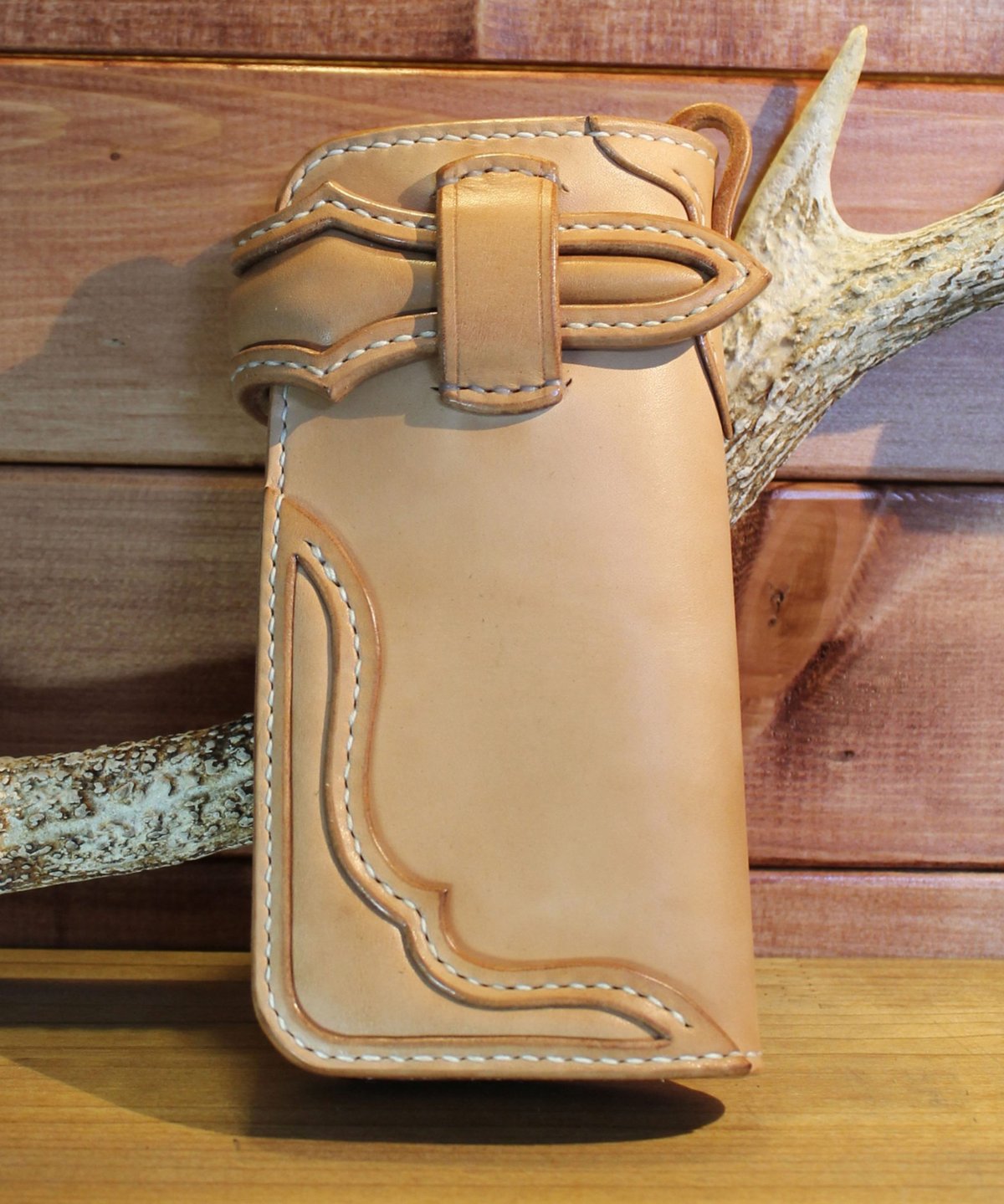 レア☆POWER MOON LEATHERS レザークラフトヌメ革ウエストポーチ フルレザーウォレット STACK[WL-006] | POWER MOON LEATHERS