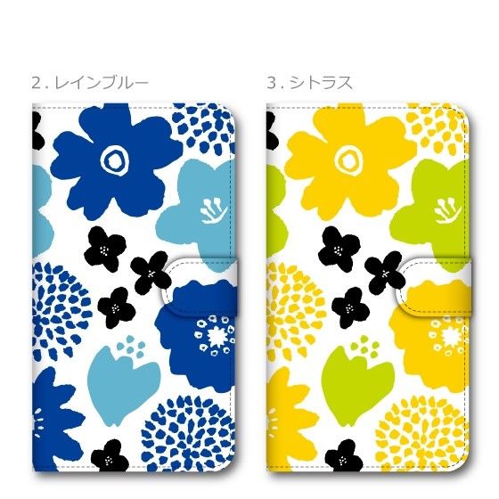 全機種対応☆北欧風花柄☆手帳型スマホケース | ICHIKO's STORE