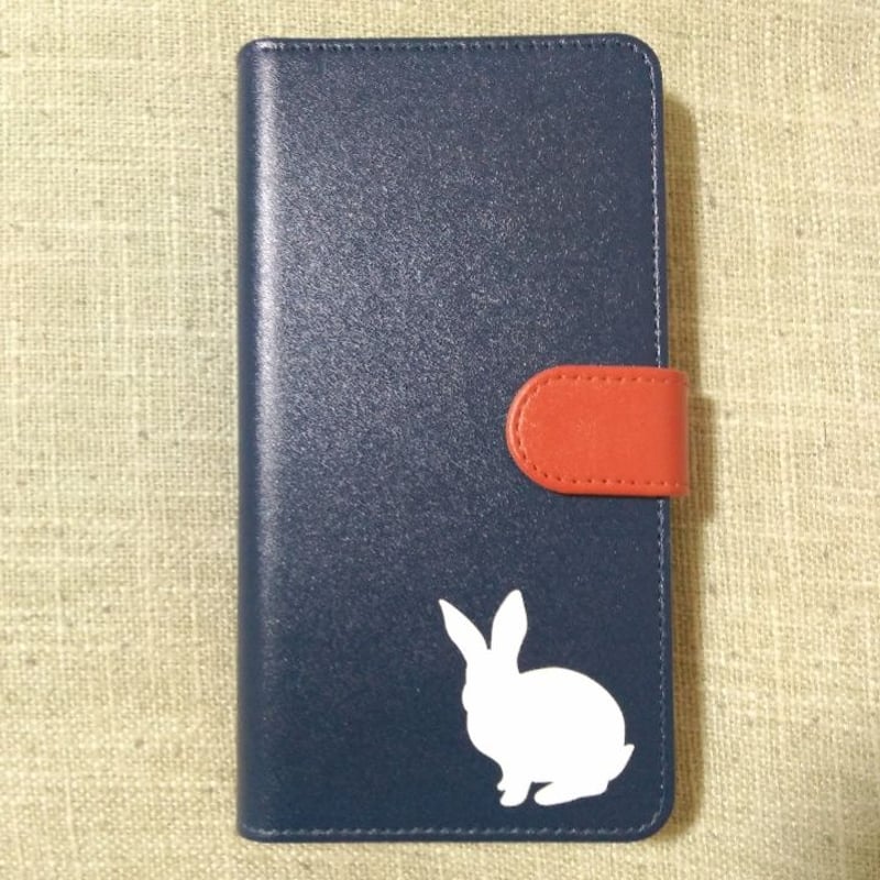 全機種対応☆うさぎのシルエット☆手帳型スマホケース | ICHIKO's STORE