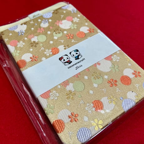 再販なし☺️ラスト１冊💓小紋麻黄色　通常サイズ　24山　バンド付き