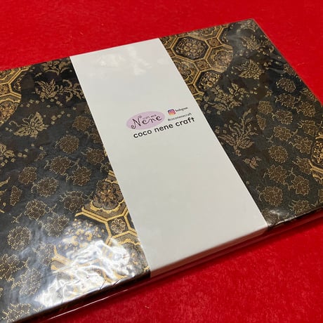 金紙B5見開き御朱印帳     24 山       バンド 付き