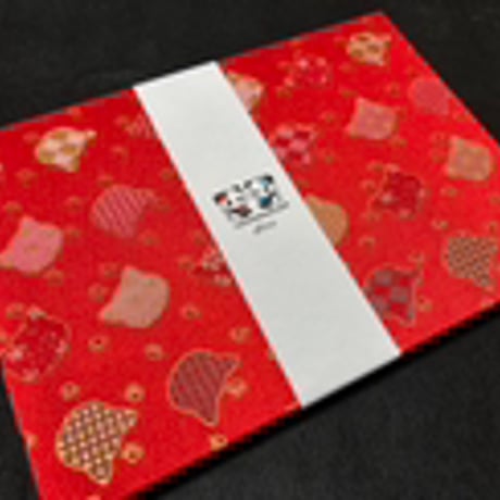 B5見開き御朱印帳  24山　白和紙  バンド付き