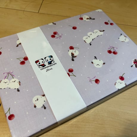 B5見開き御朱印帳　24山　白和紙　nene バンド付き