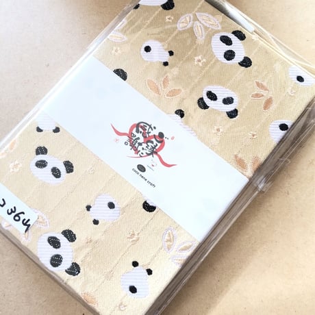 チョコ紙の通常御朱印帳　金ぱん🐼　36山　バンド付き