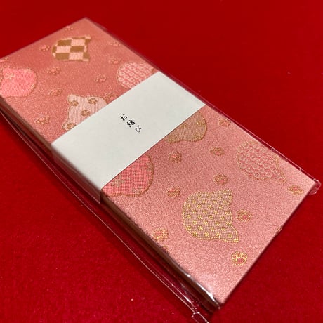 ラスト１冊💜お結び帳　縦18×横8センチ　24山   きなり和紙