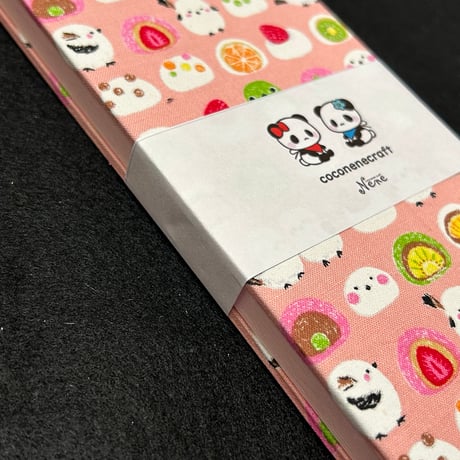 お結び帳🩷縦18×横8センチ　24山   ピンク和紙