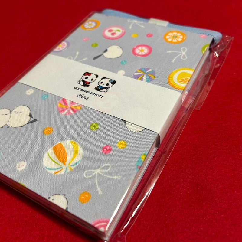 【まゆにゃん】　ステキなネモフィラ　見開き御朱印です 御朱印帳 数量限定 刺繍御朱印帳 兎(桜) – みおつくし横丁