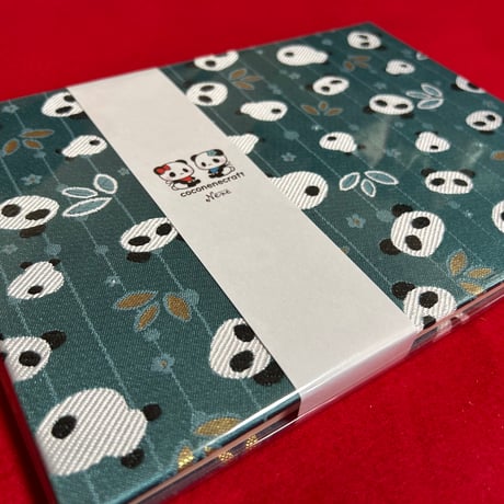 ラスト1冊🩵マリンパンなちゃん🐼　B5見開き御朱印帳  24 山　neneバンド付き