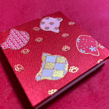 キューブ【8×8ｾﾝﾁ】　きなり和紙　24山　バンド付き