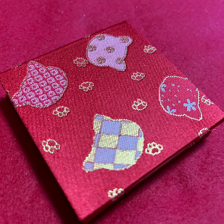 キューブ【8×8ｾﾝﾁ】　きなり和紙　24山　バンド付き