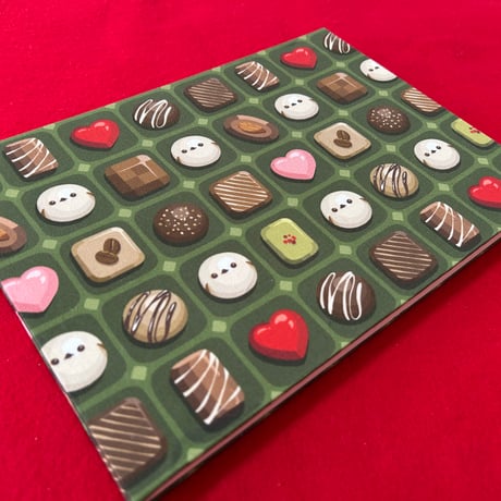 【🔴予約販売🔴】B5見開き御朱印帳  シマエナガさん抹茶チョコレート🍵🍫　24 山　きなり和紙 nene バンド付き