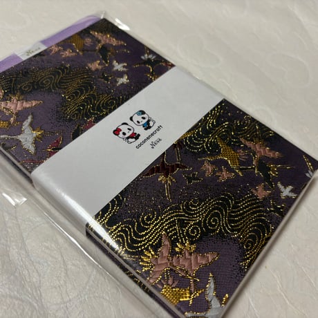 通常御朱印帳　18× 12㍉　白和紙　24山　バンド付き