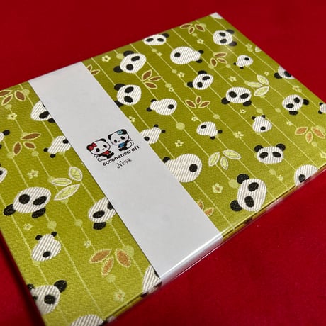 メロンパンなちゃん🍈🐼　B5見開き御朱印帳  24 山　neneバンド付き