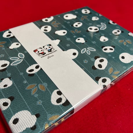 ラスト1冊🩵マリンパンなちゃん🐼　B5見開き御朱印帳  24 山　neneバンド付き