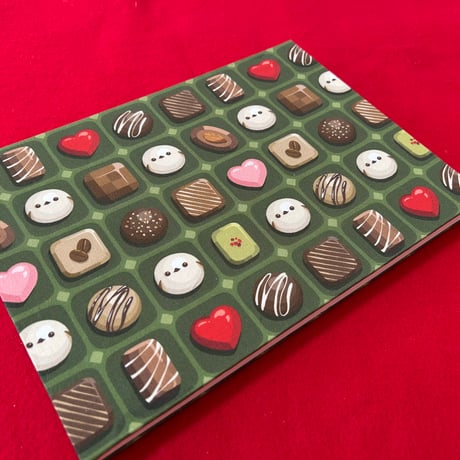 【🔴予約販売🔴】B5見開き御朱印帳  シマエナガさん抹茶チョコレート🍵🍫　24 山　きなり和紙 nene バンド付き