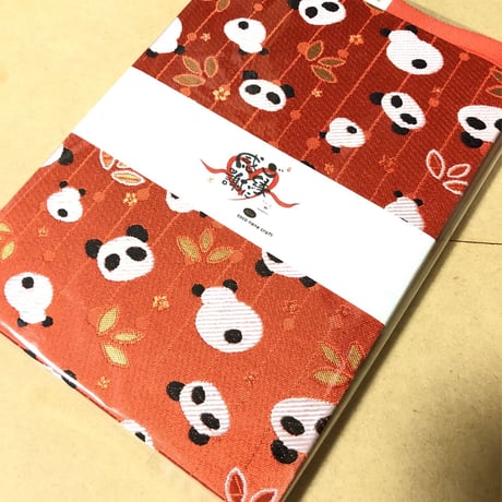 A5サイズ（14.8×21）24山　キャロ🥕🐼ぱん　きなり和紙　バンド付き