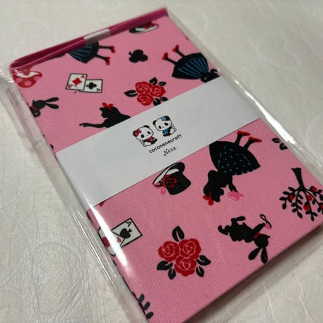 通常御朱印帳　18× 12㍉　ピンク和紙　24山　バンド付き