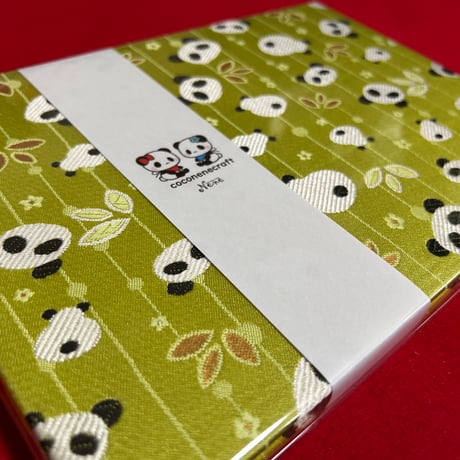 メロンパンなちゃん🍈🐼　B5見開き御朱印帳  24 山　neneバンド付き
