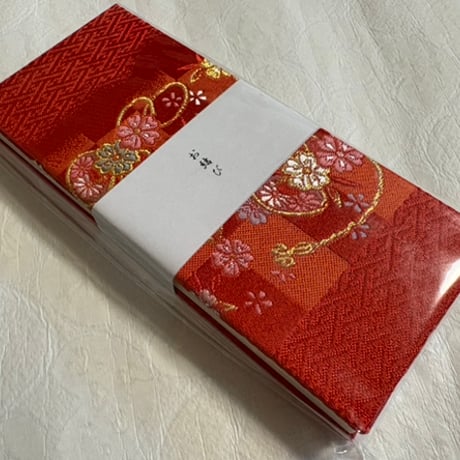 お結び帳　縦18×横8センチ　24山   きなり和紙