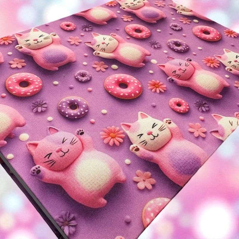 【まゆにゃん】　ステキなネモフィラ　見開き御朱印です ネコとネモフィラの御朱印🐈 . . SNSで見つけてどーしても欲しく