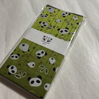 すらっと帳　縦24センチ横12センチ　きなり和紙　24山　バンド付