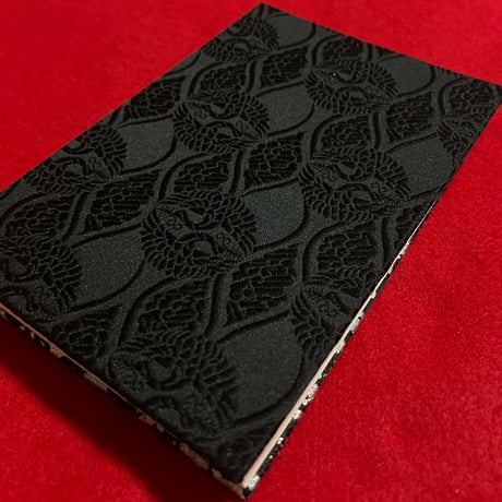 🌸予約　刺繍生地　通常御朱印帳　18×12㍉　きなり和紙　24山　 バンド付