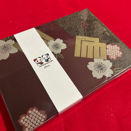 【即日発送】帯生地B5見開き御朱印帳  24山　きなり和紙　nene バンド付き