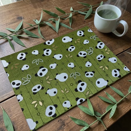 【新色】B5見開き御朱印帳　24山　お茶🍵🐼ちゃん　バンド付き