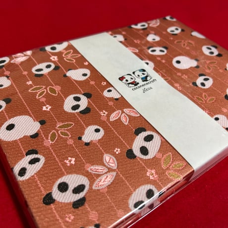 シャンパンちゃん🥂🐼　B5見開き御朱印帳  24 山　neneバンド付き