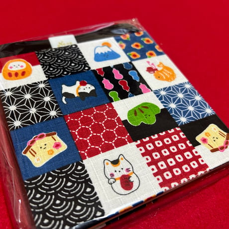 おおきなキューブ💓　12×12㌢　24山　きなり和紙　バンド付き