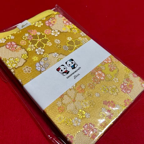 黄菊和紙の御朱印帳　30山　neneバンド付き