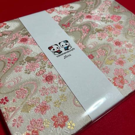 白菊紙のB5見開き御朱印帳  24山  neneバンド付き
