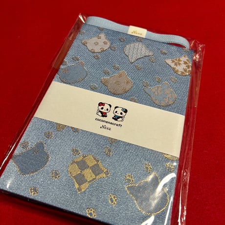 ラスト1冊❤️🐈通常御朱印帳【縦18×12】24山 きなり和紙 バンド付
