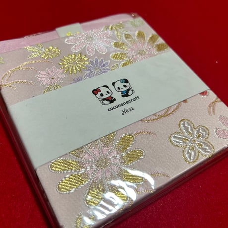 おおきなキューブ💓　12×12㌢　24山　きなり和紙　バンド付き