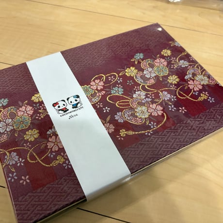 B5見開き御朱印帳　24山　きなり和紙　nene バンド付き