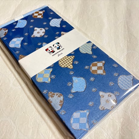 すらっと帳　縦24センチ横12センチ　きなり和紙　24山　バンド付