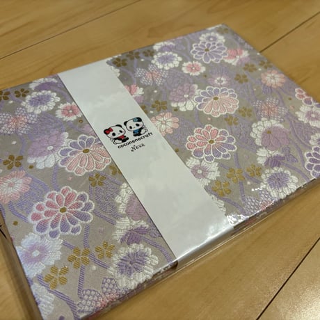 B5見開き御朱印帳  24山　きなり和紙　neneバンド付き
