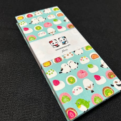 お結び帳　縦18×横8センチ　24山   白和紙