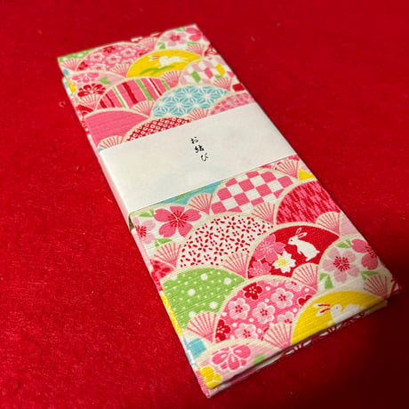 お結び帳 縦18×横8センチ　24山　きなり和紙