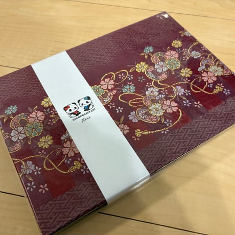 B5見開き御朱印帳　24山　きなり和紙　nene バンド付き