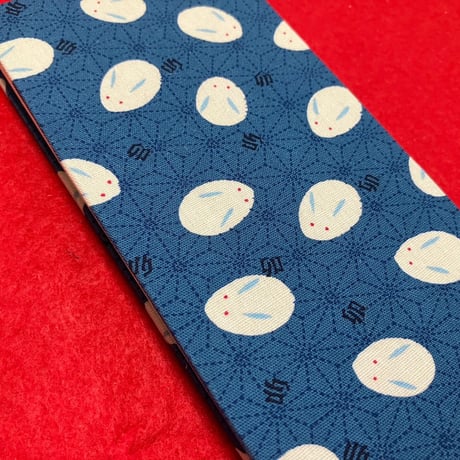 雪うさぎちゃんお結び帳　青🟦　縦18×横8センチ　24 山  きなり和紙