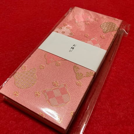 ねこ🐱ちゃんのお結び帳 縦18×横8センチ　24山　きなり和紙