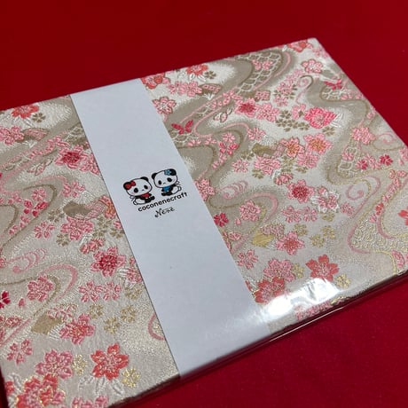 白菊紙のB5見開き御朱印帳  24山  neneバンド付き