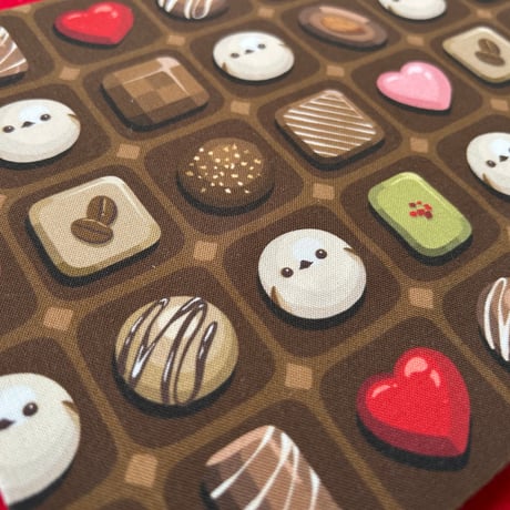 【🔴予約販売🔴】B5見開き御朱印帳  シマエナガさんチョコレート🍫　24山　きなり和紙 neneバンド付き
