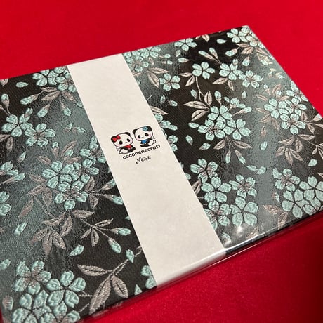 白菊紙のB5見開き御朱印帳  24山  neneバンド付き