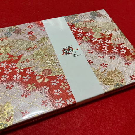 金紙B5見開き御朱印帳     24 山       バンド 付き