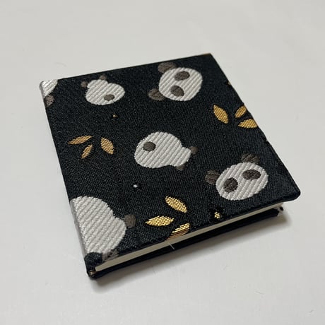 【新商品】キューブ 8×8センチ 24山 きなり和紙 ブラック🐼