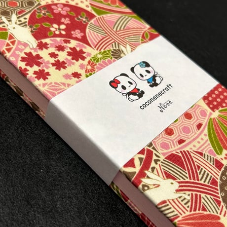 お結び帳🩷縦18×横8センチ　24山   ピンク和紙