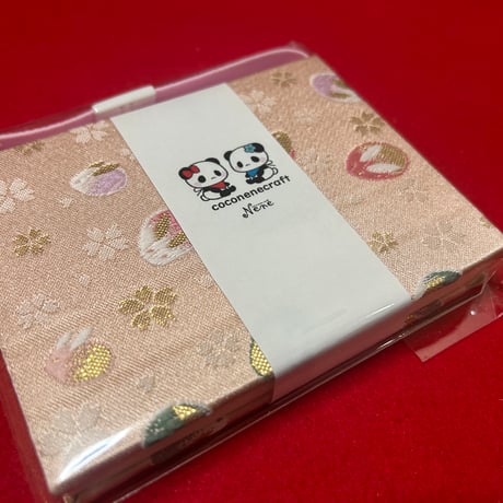 ラスト1冊❤️ハーフ御朱印帖 縦9センチ横12センチ   24山   neneバンド付き