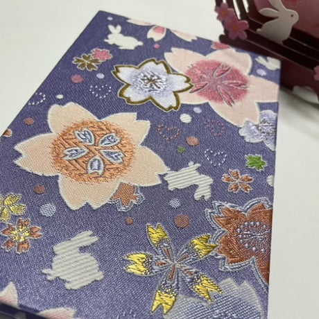 【新商品】通常御朱印帳　24山　きなりまたは白和紙　neneバンド付き